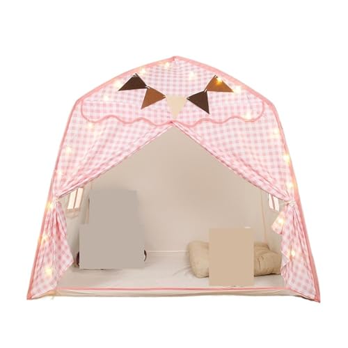 Spielzelte Kinderspielzeug Zelt Burg Indoor Outdoor Kinderhaus Spielhaus(Pink) von FonHNDG