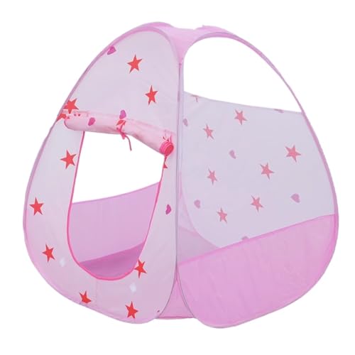 Spielzelte Kinderzelt Spielhaus Indoor Home Faltbarer Raum Ball Pool(Pink) von FonHNDG