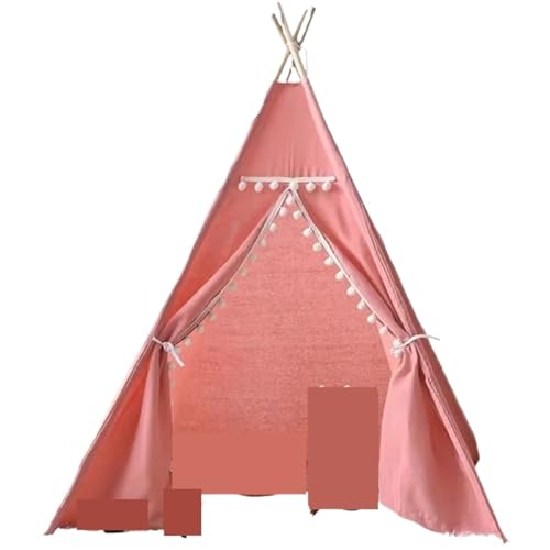 Spielzelte Kinderzelt Spielhaus for Kinder Tragbare Kinderzelte Spielzimmer(Pink) von FonHNDG