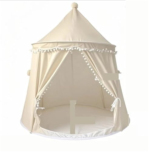 Spielzelte Klappbares Kinderspielhaus Großes Tipi-Zelt Kinderspielzeug im Freien Zelt(White) von FonHNDG