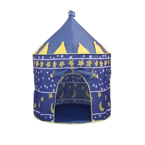 Spielzelte Tragbare Kinder Zelt Spielzeug Klapp Zelte Burg Zimmer Dekor(Blue) von FonHNDG