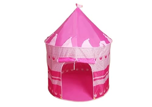 Spielzelte Tragbare Kinder Zelt Spielzeug Klapp Zelte Burg Zimmer Dekor(Pink) von FonHNDG