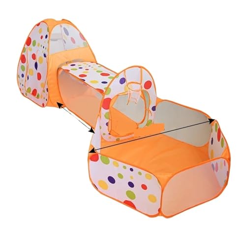 Spielzelte Tragbares Kinderzelt Spielzeug Ball Pool for Kinder Outdoor Pop-up-Zelte(Orange) von FonHNDG