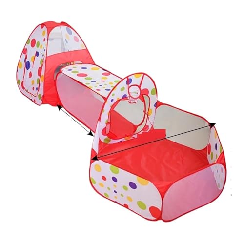 Spielzelte Tragbares Kinderzelt Spielzeug Ball Pool for Kinder Outdoor Pop-up-Zelte(Red) von FonHNDG