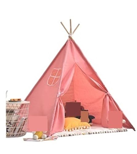 Spielzelte Zelt for Kinder Indoor Haushalt Tragbares Klappspielzeug Spielhaus for Mädchen und Jungen(Pink) von FonHNDG