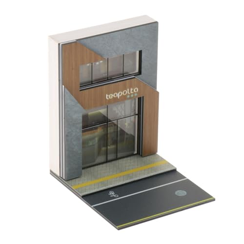 Fonowx 1/64 Landschaft Diorama Parkplatz Hintergrund, Modelllandschaft für Modellautos Display, Mini-Gebäudemodell für Geschenkaufbewahrung, Teehaus Fonowx 1/64 Landschaft Diorama Parkplatz Hintergrund, Modelllandschaft für Modellautos Display, Mini-Gebäudemodell für Geschenkaufbewahrung, Teehaus von Fonowx
