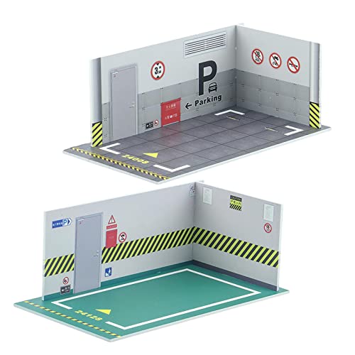 Fonowx 2 Stück Automodell Diorama Parkplatz Landschaft 1/24 DIY Modell Fonowx 2 Stück Automodell Diorama Parkplatz Landschaft 1/24 DIY Modell von Fonowx
