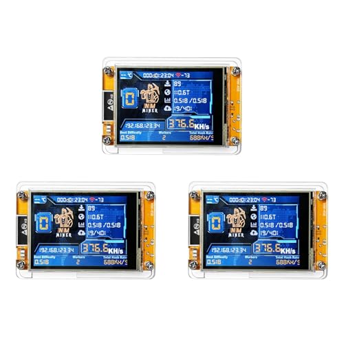 Foollusiie 3X NMMiner NerdMiner V2 Hashrate 377KH/S ESP32 2,8 Smart Display Crypto Solo Lottery Miner BTC Lottery ESP32-2432S028R Foollusiie 3X NMMiner NerdMiner V2 Hashrate 377KH/S ESP32 2,8 Smart Display Crypto Solo Lottery Miner BTC Lottery ESP32-2432S028R von Foollusiie