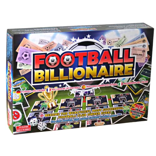 Fußball-Milliardär-Brettspiel 3. Auflage | Familien-Brettspiele für Kinder und Erwachsene | Alter 6+ | Familienspiel für 2-6 Spieler von Football Billionaire