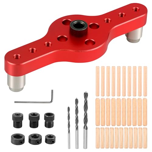 Foppla Dowel Jig Kit Selbstzentrierende Dübel Jig Kit Aluminiumlegierung vertikaler Lochbohr Jig präzise Holzbearbeitung Doweling Jig mit 6 mm 8 mm 10 mm Bit Guides für Holzbearbeitung Foppla Dowel Jig Kit Selbstzentrierende Dübel Jig Kit Aluminiumlegierung vertikaler Lochbohr Jig präzise Holzbearbeitung Doweling Jig mit 6 mm 8 mm 10 mm Bit Guides für Holzbearbeitung von Foppla