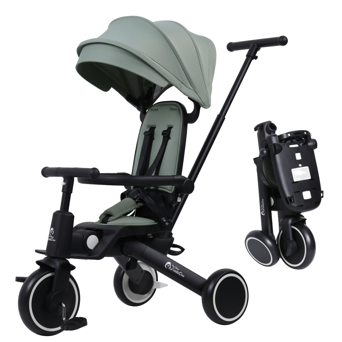 Foryourlittleone Xplor 6 in 1 Faltbares Dreirad - Grün (10 Monate-5 Jahre) von For Your Little One