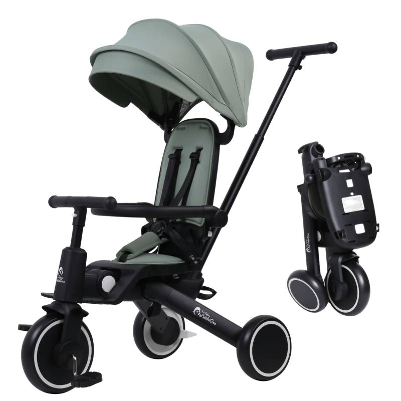 Foryourlittleone Xplor 6 in 1 Faltbares Dreirad - Grün (10 Monate-5 Jahre) von For Your Little One