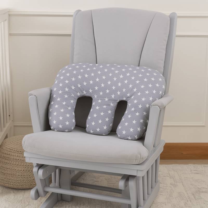 Stillkissen für Zwillingsschwangere – Weiße Sterne von For Your Little One