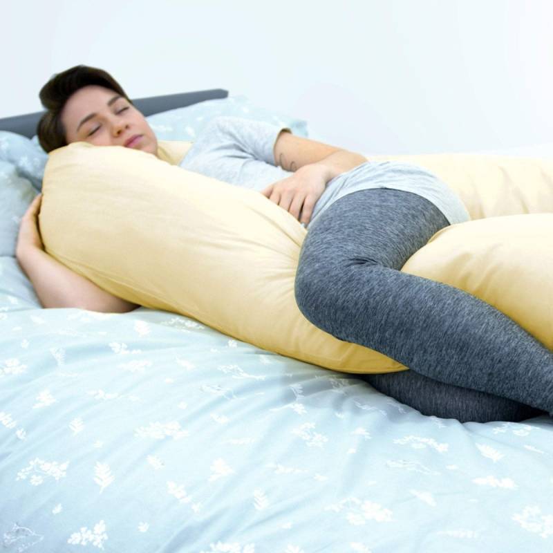 Stillkissen mit Bezug, 366 cm (12 Fuß) – Butterblumencreme von For Your Little One