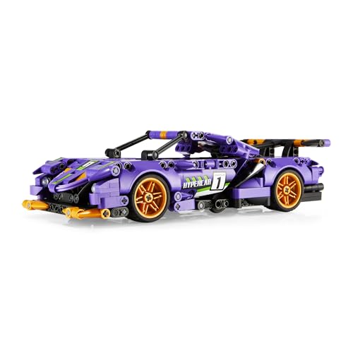 Forange - Bausteine Kinder, Bausteine-Set Auto Roboter Engine-Morph - 2in1 Spielzeug-Modell zum Bauen - Konstruktionsspielzeug für Mädchen und Jungen, Geschenk Kinder Jungen Mädchen - Violett Forange - Bausteine Kinder, Bausteine-Set Auto Roboter Engine-Morph - 2in1 Spielzeug-Modell zum Bauen - Konstruktionsspielzeug für Mädchen und Jungen, Geschenk Kinder Jungen Mädchen - Violett von Forange
