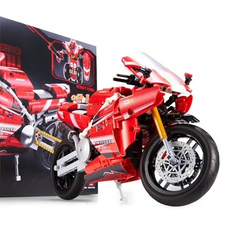 Forange - Bausteine Kinder, Bausteine-Set Motorrad GP Rennfahrer - 2in1 Spielzeug-Modell zum Bauen - Konstruktionsspielzeug für Mädchen und Jungen, Geschenk für Kinder, für Jungen und Mädchen Forange - Bausteine Kinder, Bausteine-Set Motorrad GP Rennfahrer - 2in1 Spielzeug-Modell zum Bauen - Konstruktionsspielzeug für Mädchen und Jungen, Geschenk für Kinder, für Jungen und Mädchen von Forange