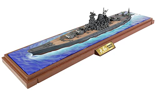 Forces Of Valor 1:700 JPN Schlachtschiff Yamato 1945 - Standmodell, Modellbau, Diorama Modell, Militär Modellbau, Militär Boot Modell, Schiff Standmodell, Marineblau Grau von Forces Of Valor