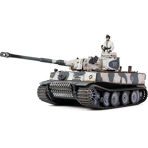 Forces of Valor Waltersons MP-912042B Maßstab 1/32 Tiger I (Erstproduktionsmodell) Schwerer Panzer Druckguss Militär Sammlerstück, Winterschneetarn und deutsches Feldgrau, 26 von DERMAEX