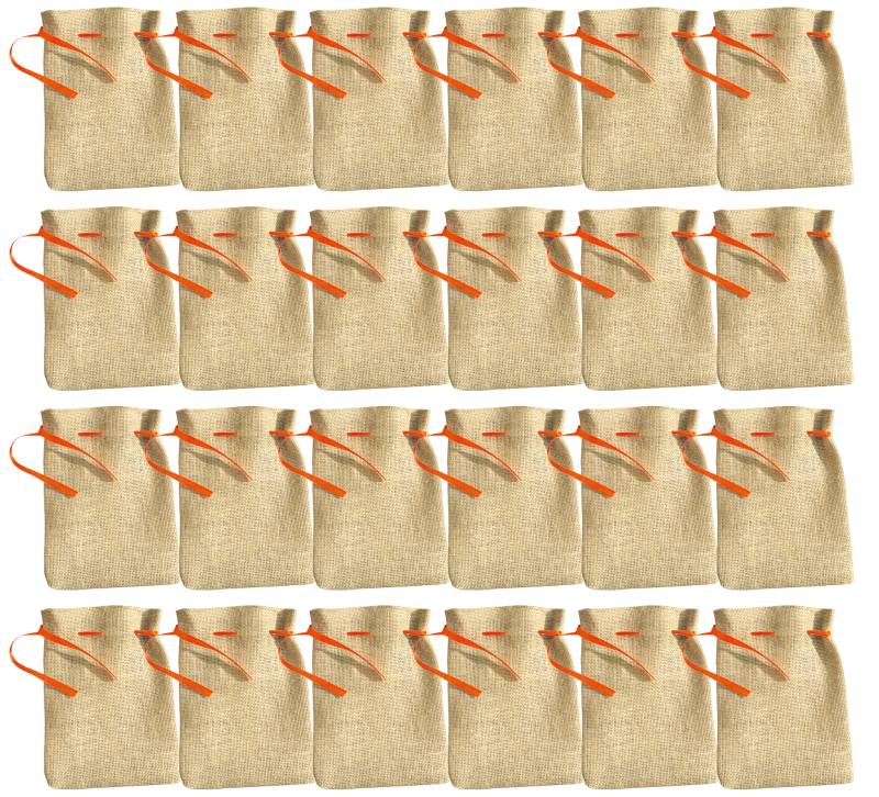 Weihnachtssäckchen aus Jute - Set 24 von Forchtenberger