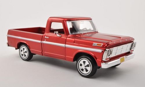 Ford F-100 Pick Up, met.-rot, 1969, Modellauto, Fertigmodell, Motormax 1:24 von Ford
