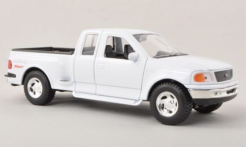 Ford F-150 Flareside Supercab Pick Up, Weiss, 1999, Modellauto, Fertigmodell, Welly 1:24 Ford F-150 Flareside Supercab Pick Up, Weiss, 1999, Modellauto, Fertigmodell, Welly 1:24 von Ford