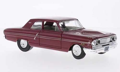 Ford Fairline Thunderbolt, dunkelrot, 1964, Modellauto, Fertigmodell, Maisto 1:24 von Ford