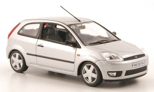 Ford Fiesta, silber, 3-Türer, 2002, Modellauto, Minichamps 1:43 von Ford