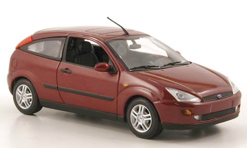 Ford Focus, met.-DKL.-rot, 3-Türer, 2002, Modellauto, Fertigmodell, Minichamps 1:43 Ford Focus, met.-DKL.-rot, 3-Türer, 2002, Modellauto, Fertigmodell, Minichamps 1:43 von Ford