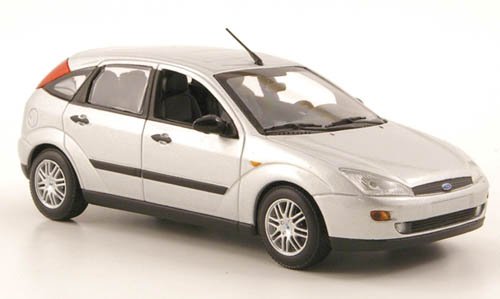 Ford Focus, silber, 5-Türer, 2002, Modellauto, Minichamps 1:43 von Ford