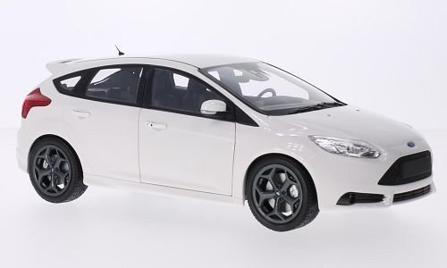 Ford Focus MkIII ST, weiss, 2011, Modellauto, Fertigmodell, Minichamps 1:18 von Ford