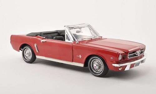 Ford Mustang Convertible, rot , 1964, Modellauto, Fertigmodell, Motormax 1:18 von Ford