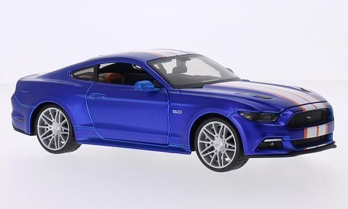 Ford Mustang GT Custom Tuning, matt-blau/Dekor, 2015, Modellauto, Fertigmodell, Maisto 1:24 Ford Mustang GT Custom Tuning, matt-blau/Dekor, 2015, Modellauto, Fertigmodell, Maisto 1:24 von Ford