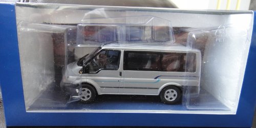 Ford Transit Bus DHroline, silber, 2000, Modellauto, Fertigmodell, Minichamps 1:43 von Ford