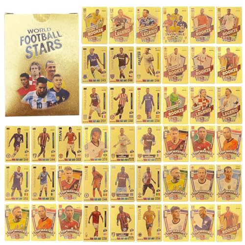 World Cup Fußball Star Karte, 55 pcs Champions League Fußballkarten, Fußball Sammelkarte, Fussball Karten, Kinder zum Sammeln von Karten Für Fans,Kinder,Teenager und Erwachsene World Cup Fußball Star Karte, 55 pcs Champions League Fußballkarten, Fußball Sammelkarte, Fussball Karten, Kinder zum Sammeln von Karten Für Fans,Kinder,Teenager und Erwachsene von Foreverup