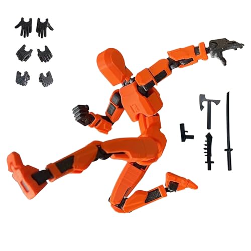 T13 Action Figure mit 3D Printed Multi-Jointed Movable, Lucky 13 Roboter-Actionfigur, Zusammengebautes Spielzeug, Desktop-Dekorationen für Geburtstagsgeschenk Valentinstag (Style 2) von Forfamy