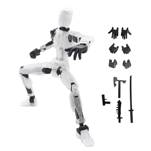 T13 Action Figure mit 3D Printed Multi-Jointed Movable, Lucky 13 Roboter-Actionfigur, Zusammengebautes Spielzeug, Desktop-Dekorationen für Geburtstagsgeschenk Valentinstag (Style 4) von Forfamy
