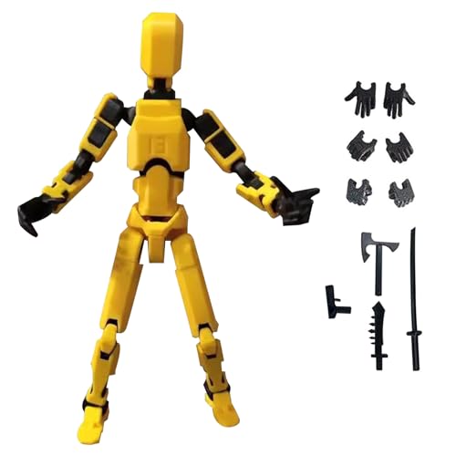T13 Action Figure mit 3D Printed Multi-Jointed Movable, Lucky 13 Roboter-Actionfigur, Zusammengebautes Spielzeug, Desktop-Dekorationen für Geburtstagsgeschenk Valentinstag (Style 5) von Forfamy
