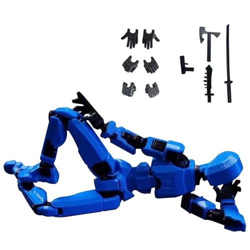 T13 Action Figure mit 3D Printed Multi-Jointed Movable, Lucky 13 Roboter-Actionfigur, Zusammengebautes Spielzeug, Desktop-Dekorationen für Geburtstagsgeschenk Valentinstag (Style 7) von Forfamy