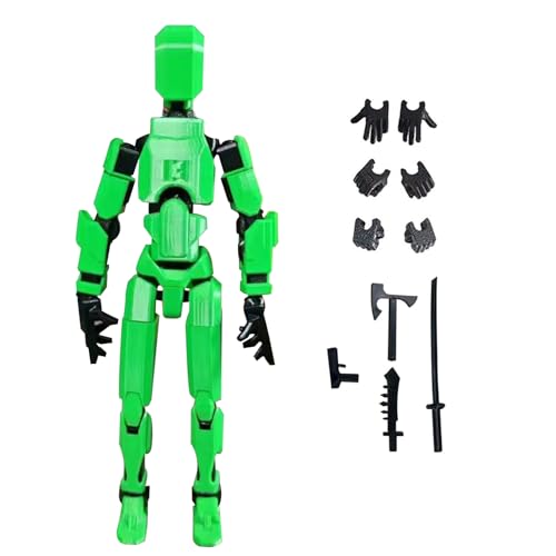T13 Action Figure mit 3D Printed Multi-Jointed Movable, Lucky 13 Roboter-Actionfigur, Zusammengebautes Spielzeug, Desktop-Dekorationen für Geburtstagsgeschenk Valentinstag (Style 8) von Forfamy