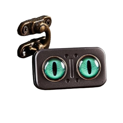 Eule Gyro Push Card - Zinklegierung Kompakt Tragbar EDC Fingertip Push Slider Dekompressionsspielzeug Metall Snap Münze für Stressabbau von ForgeAgo