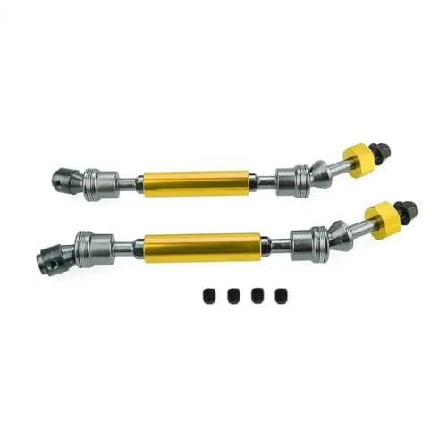 1/10 4x4 VXL 2WD 6851R 6851X 6852R 6852X Stahl vordere Heckwelle Baugruppe Hochleistungskompatibel mit 1 10 -Skala -RC -Fahrzeugen(Gold 2rear) von ForgeCore