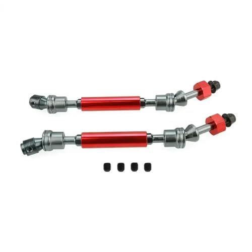 1/10 4x4 VXL 2WD 6851R 6851X 6852R 6852X Stahl vordere Heckwelle Baugruppe Hochleistungskompatibel mit 1 10 -Skala -RC -Fahrzeugen(Red 2rear) von ForgeCore