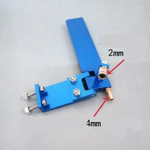 1 -teiliges Aluminiumsaugwasser -Ruder 75 mm 95 mm für RC -Boote Metall -Teile kompatibel mit Fernbedienungsbootzubehör(75mm Blue) von ForgeCore