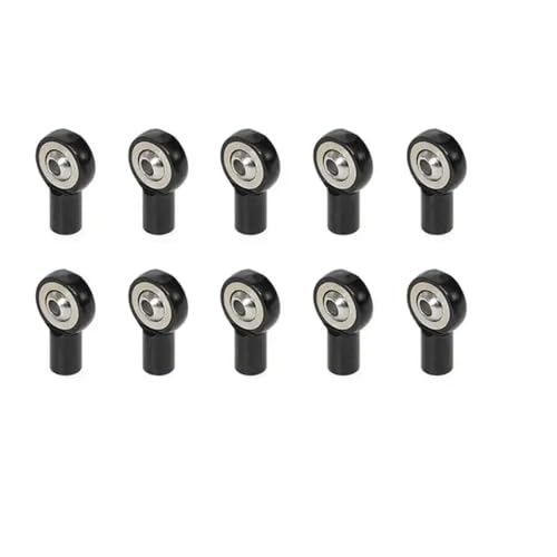 10pcs M2 5 Verbindungsstabgelenkkugel Endkopfhalter kompatibel mit RC -Models Cars Boote Flugzeuge Lastwagen(Black) von ForgeCore