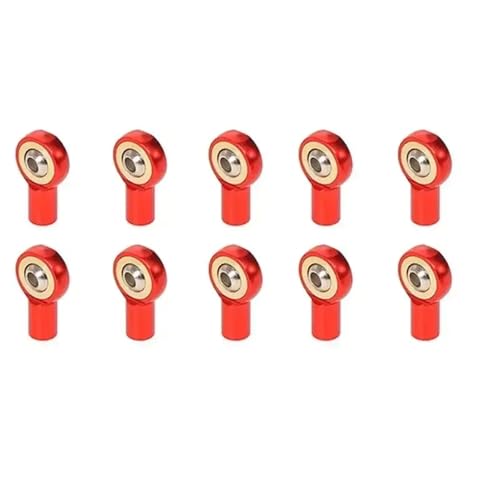 10pcs M2 5 Verbindungsstabgelenkkugel Endkopfhalter kompatibel mit RC -Models Cars Boote Flugzeuge Lastwagen(Red) von ForgeCore