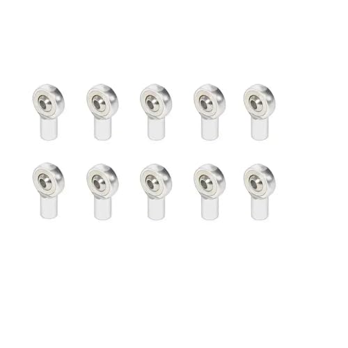 10pcs M2 5 Verbindungsstabgelenkkugel Endkopfhalter kompatibel mit RC -Models Cars Boote Flugzeuge Lastwagen(Silver) von ForgeCore