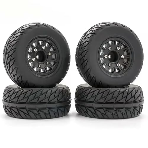 4pcs 1/8 1/10 3 Adapter 12mm 14 mm 17mm Universal -Radreifen für das RC -Modell Kurzer Kurskurs kompatibel mit allgemeinem Straßenreifen -Upgrade(Black) von ForgeCore