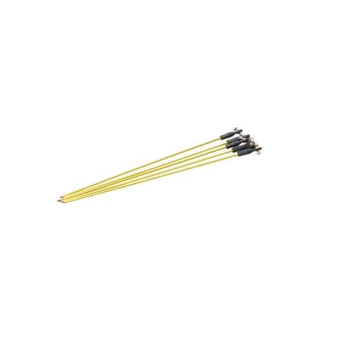 5pcs M2 Pull -Stange Pushrod 2 mm Servo -Bindung mit Kugel Endgelenks Schraubenmuttern Ersatzteile für DIY RC Model Car Boat Helicopter kompatibel mit Standard Servos(Length 20cm) von ForgeCore