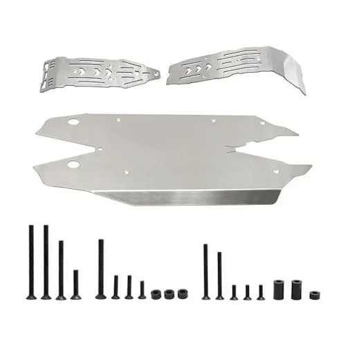 Edelstahl -Skidplatten -Chassis -Rüstungsschutz für 1 8 Mojave 4S 4s 4x4 RC -Auto -Upgrade -Teile mit verschiedenen RC -Modellen außerhalb der Straße kompatibel von ForgeCore