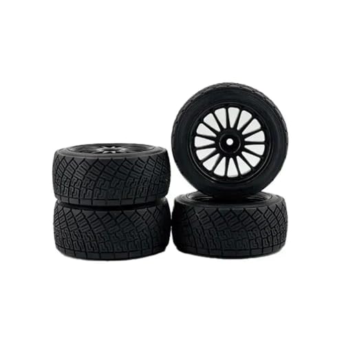 Ersatzrad 2,2 Zoll 1/16 16207 16208 H16 1/14 14209 14210 für RC -Auto -Ersatzteile kompatibles Off -Straßenfahrzeug -Zubehör(Black) von ForgeCore